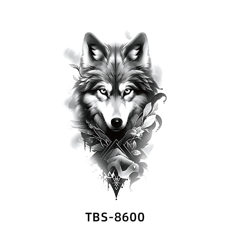 Free shipping Tattoo In Stock Wholesale Small Full Arm Tattoo Sticker Waterproof Sweatproof Animal Color Half Sleeve Arm Flower Tattoo Sticker Paper Tattoo