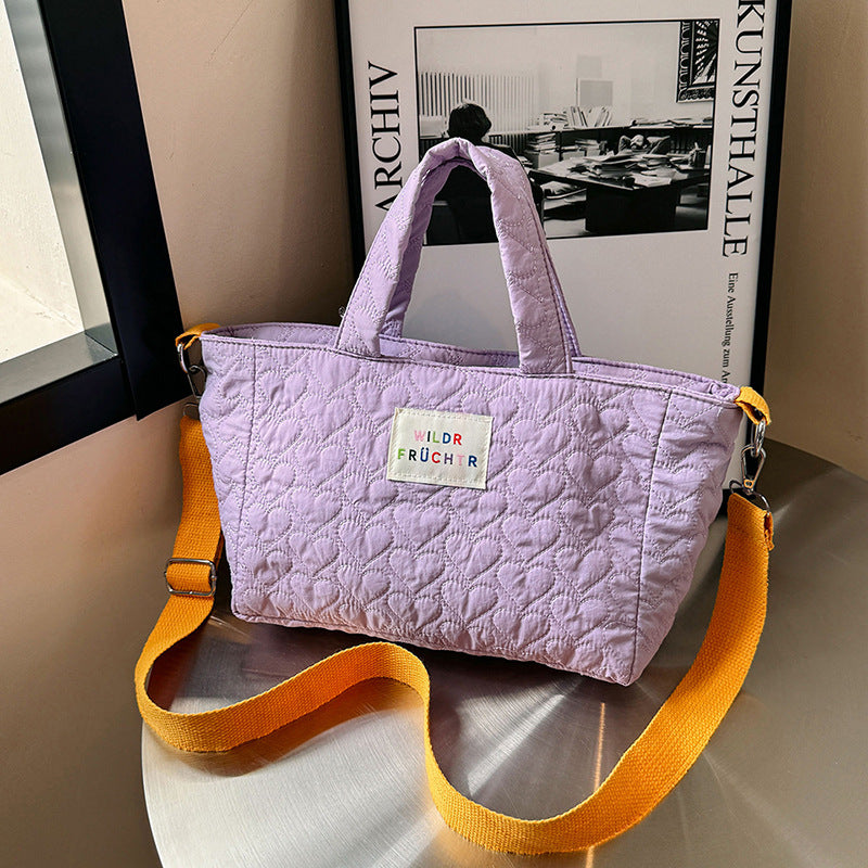 Dopamine Bag Free shipping Tattoo New dopamine color series handbag bag girls versatile large capacity shoulder bag messenger bag factory direct sales