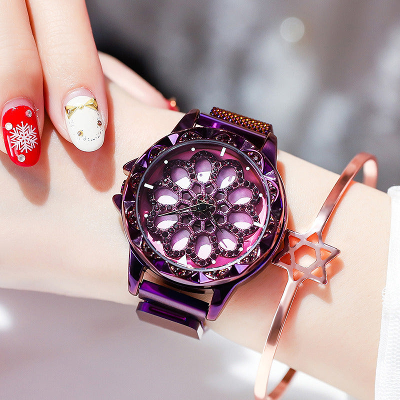 Women's fashion watch 韩版正品手表女抖音爆款时来运转手表女士时尚防水学生石英表女
