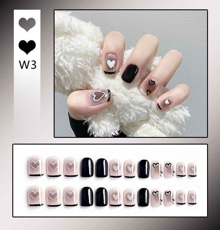 Fashion  nail Internet Celebrity Fake Nail Patch Wear Nail Finished Product Nail Tip Nail Stickers Disassembly Nail Patch Women's Removable Manicure Wholesale
