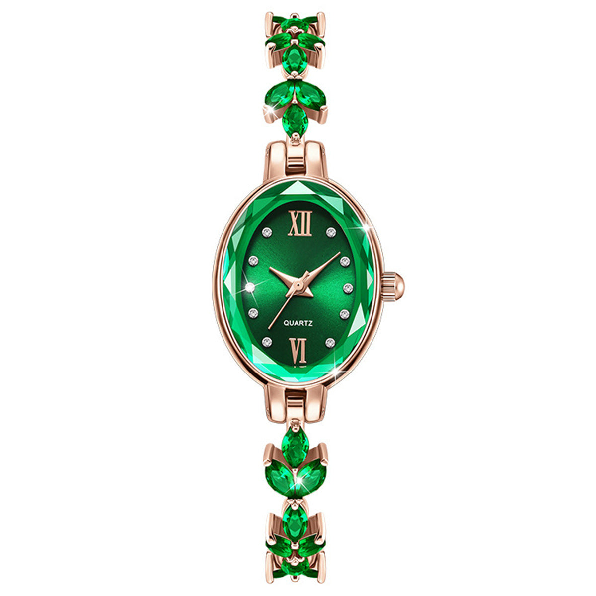 Fashion women's watchIn Stock Direct Supply Wheat Bracelet Watch Popular Violet Petals Light Luxury Jewelry Women's Watch Waterproof Women's Watch