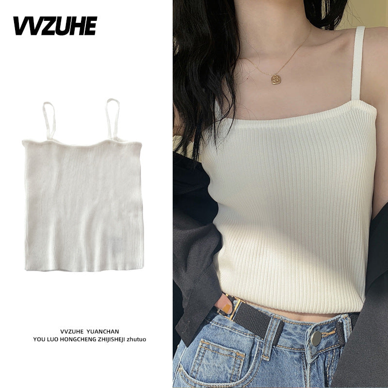 Dopamine tops Free shipping Tattoo Pink Dopamine Wear Seaside Small Suspender Female Sexy Neck Wear Vest Sweet Spicy Thai Top Spice Girl Summer
