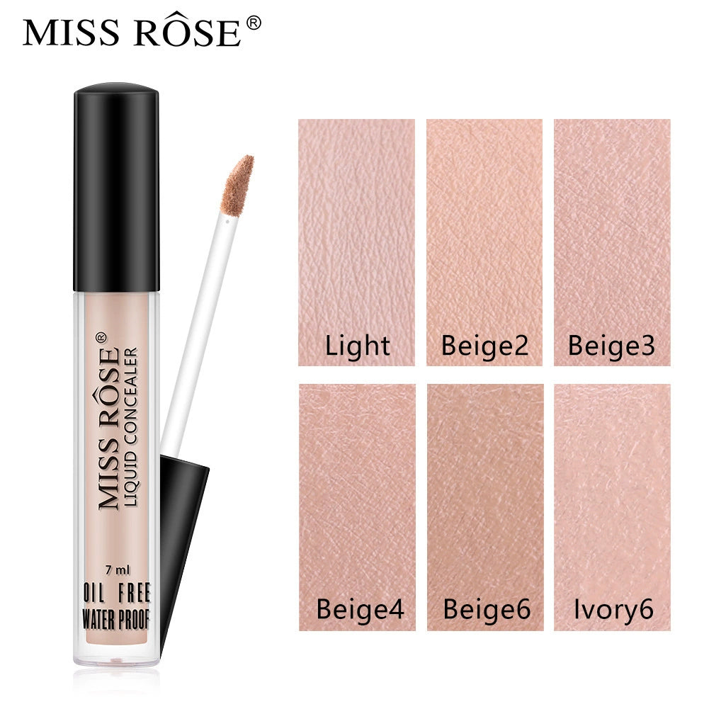 MISS ROSE遮瑕膏迷你粉底液修复滋养试管粉底液5ML