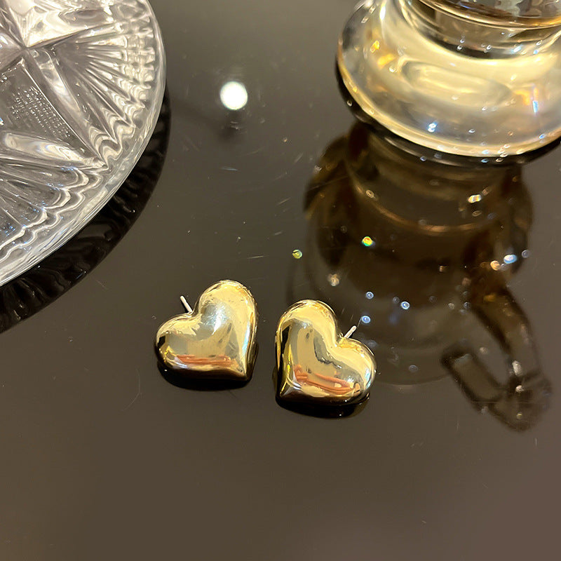 银针法式复古镶钻珍珠字母几何耳环个性新款耳钉时尚气质耳饰批发