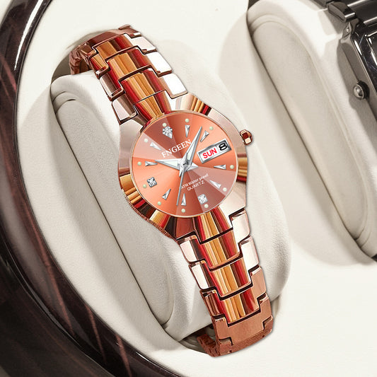 Fashion women's watchKorean Style Simple Fashion Watch Women's Student Watch Men's Women's Watch Quartz Couple Waterproof Ultra-Thin Cross-Border Dried Shrimp