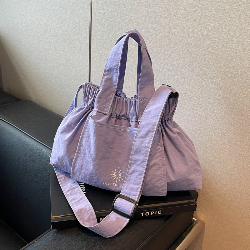 Dopamine Bag Free shipping Tattoo 2024 summer new dopamine canvas bag handbag shoulder bag crossbody dumpling bag cute foldable shopping
