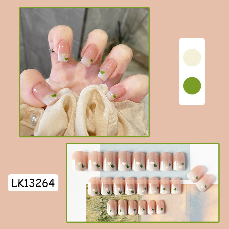 腮红晕染穿戴甲渐变美甲片指甲贴片美甲贴片假指甲片穿戴美甲成品