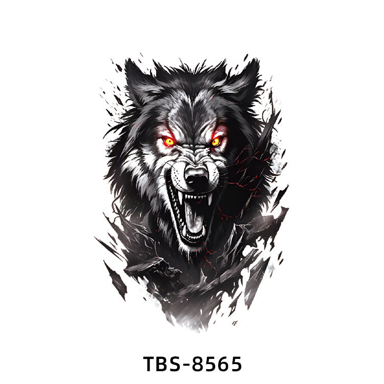 Free shipping Tattoo In Stock Wholesale Small Full Arm Tattoo Sticker Waterproof Sweatproof Animal Color Half Sleeve Arm Flower Tattoo Sticker Paper Tattoo