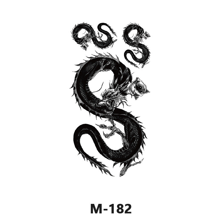 Free shipping Tattoo Wholesale New Tattoo Sticker Long Lasting Waterproof Stickers English Alphabet Letters Flowering and Fruiting Color Arm Half Sleeve Simulation Tattoo Sticker