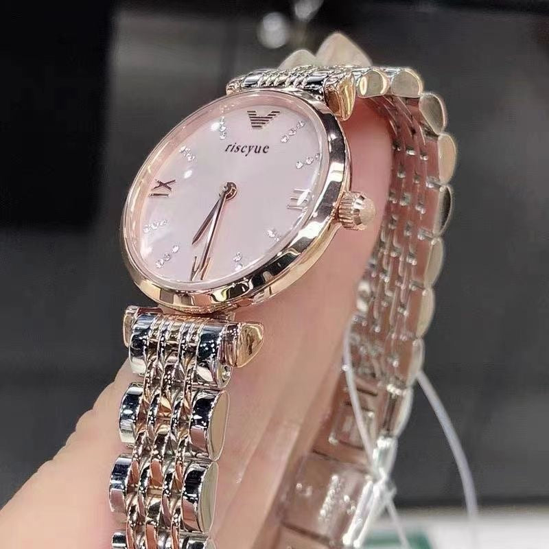 Fashion women's watchRuishi Kaiqi New Starry Women's Watch Good-looking Steel Belt Ultra-Thin Fashion Student Waterproof Quartz Watch