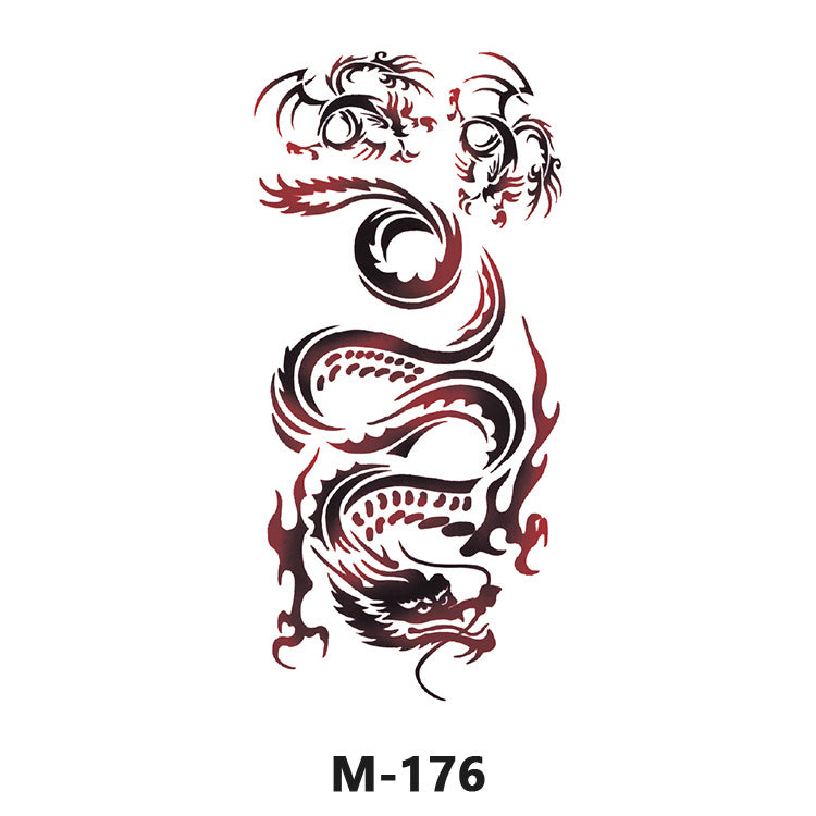 Free shipping Tattoo Wholesale New Tattoo Sticker Long Lasting Waterproof Stickers English Alphabet Letters Flowering and Fruiting Color Arm Half Sleeve Simulation Tattoo Sticker