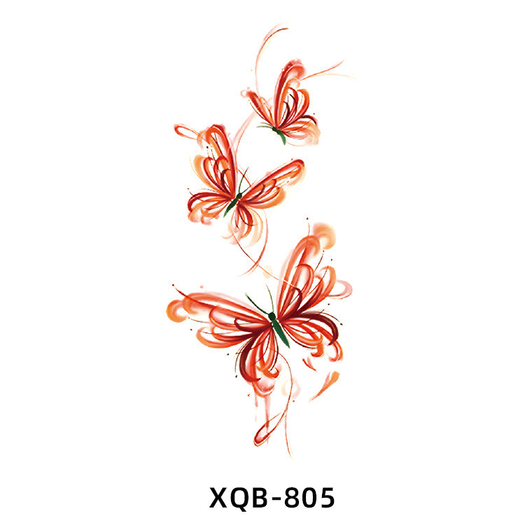 Free shipping Tattoo New Flower Arm Tattoo Sticker Waterproof Men's and Women's Small Arm Tattoo Tattoo Black and White Animal Tattoo Sticker Paper Factory Wholesale