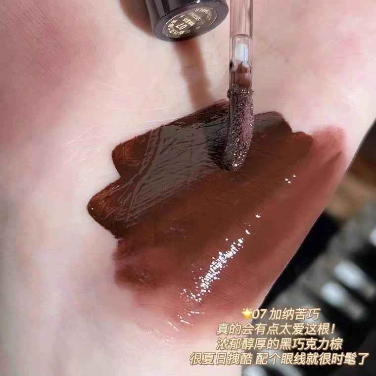 熔岩巧克力口红唇蜜镜面水光保湿滋润口红唇泥