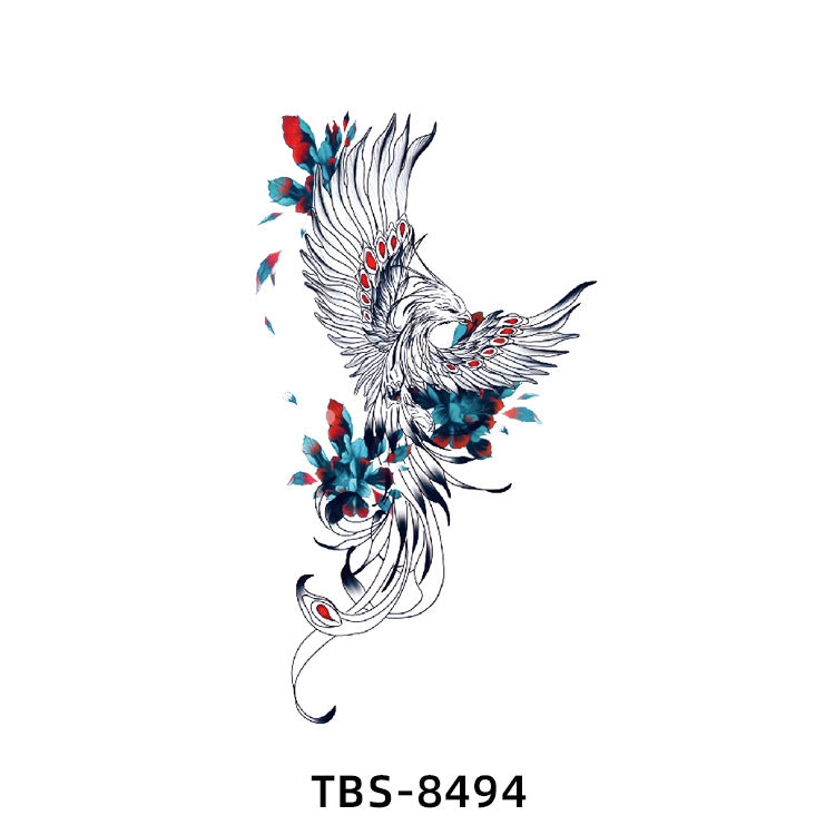 Free shipping Tattoo New Small Full Arm Tattoo Sticker Half Sleeve Tiger Lion Animal Arm Waterproof and Durable Cross-Border European and American Tattoo Sticker Paper