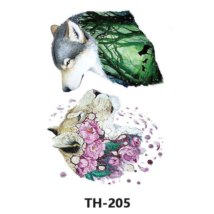 Free shipping Tattoo Factory Sticker Tattoo Tattoo Sticker Simulation Tattoo Sticker Paper Flower Color Water Transfer Stickers Sweatproof and Waterproof Direct Wholesale