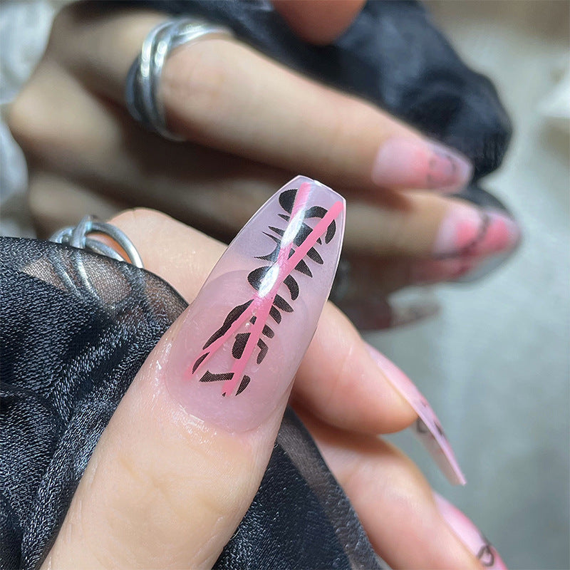 自由枷锁穿戴甲指甲贴love yourself美甲贴片欧美假指甲外贸nails