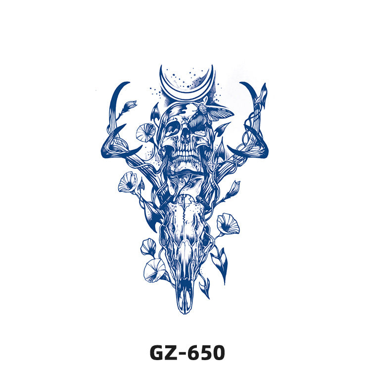 Free shipping Tattoo Herbal Juice Tattoo Sticker Semi-Permanent Fresh Plant Long-Lasting Simulation Stickers Tattoo Waterproof Non-Reflective Men and Women