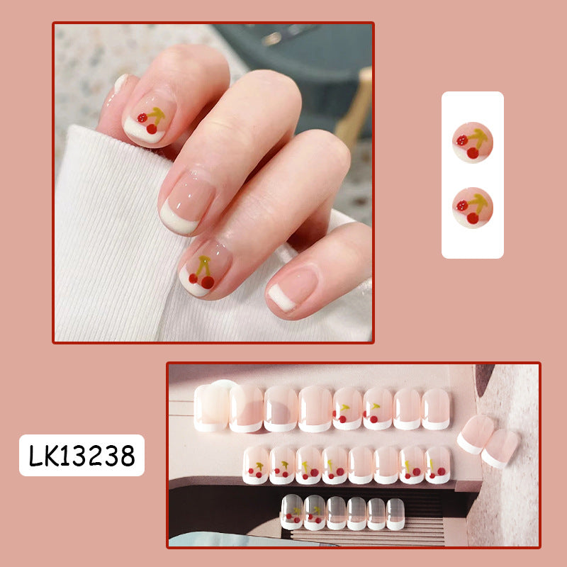 腮红晕染穿戴甲果冻美甲片指甲贴片美甲贴片假指甲片穿戴美甲成品