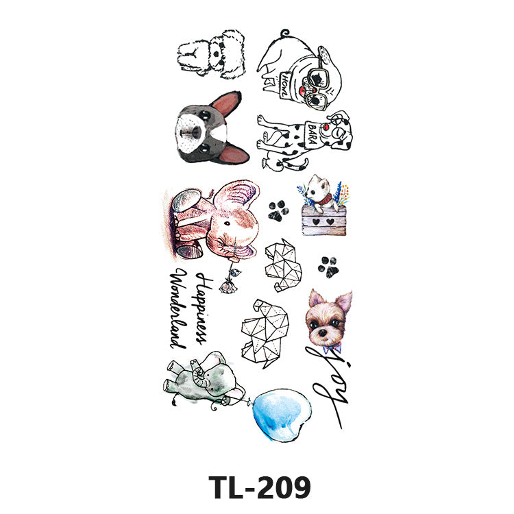 Free shipping Tattoo Factory Wholesale Fresh Tattoo Sticker Men's and Women's Flower Tattoo Stickers in Stock Direct Selling to Map Colorful Flowers