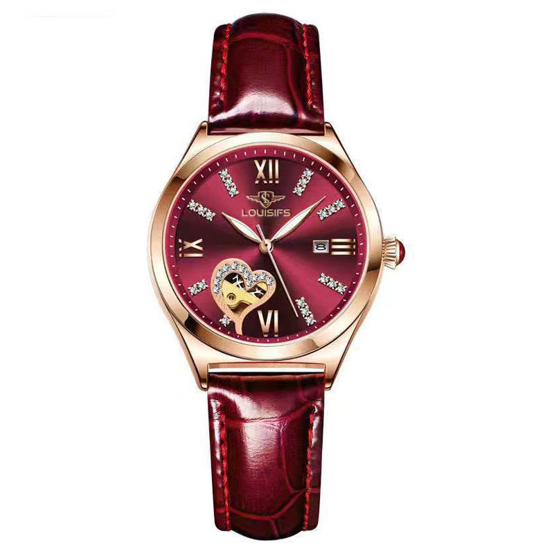 Women's fashion watch 路易梵斯新款女士手表女学生防水夜光日历韩版女表抖音爆款代发