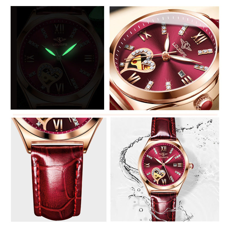 Women's fashion watch 路易梵斯新款女士手表女学生防水夜光日历韩版女表抖音爆款代发