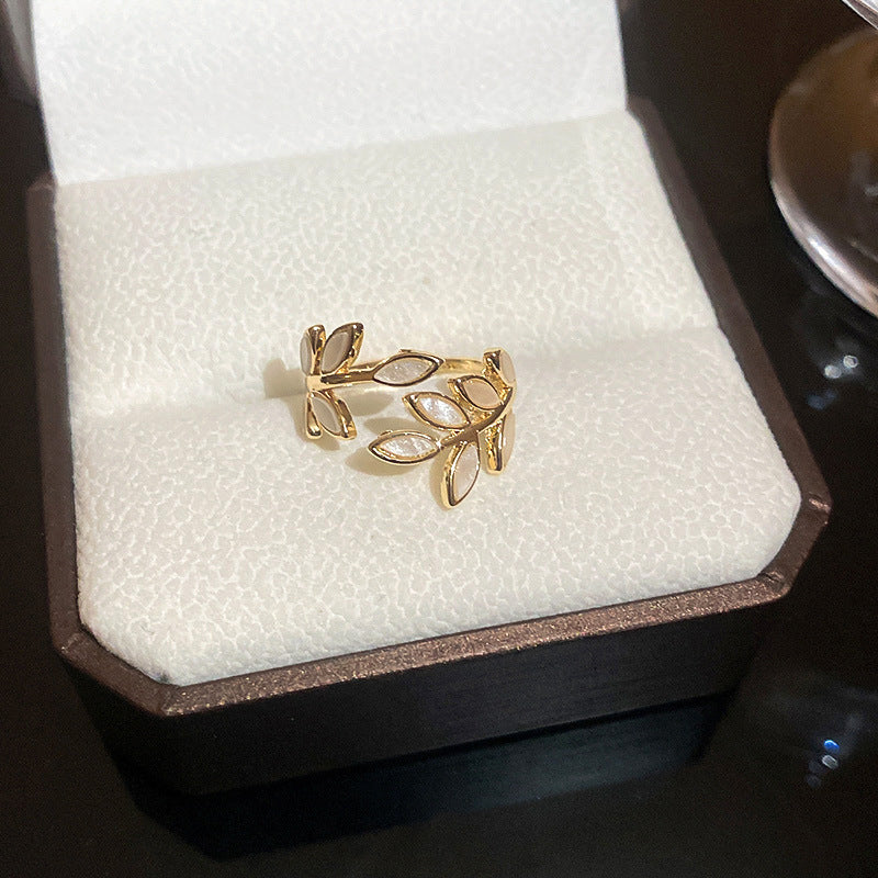 珐琅装饰戒指女小众设计感的独特指环轻奢精致高级感滴油手饰批发