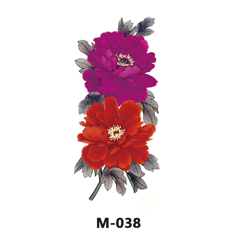 Free shipping Tattoo Factory Wholesale Tattoo Sticker Tattoo Men's and Women's Flower Butterfly Color Waterproof Tattoo Sticker Internet Celebrity Tattoo Sticker Paper
