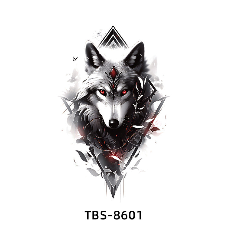 Free shipping Tattoo In Stock Wholesale Small Full Arm Tattoo Sticker Waterproof Sweatproof Animal Color Half Sleeve Arm Flower Tattoo Sticker Paper Tattoo