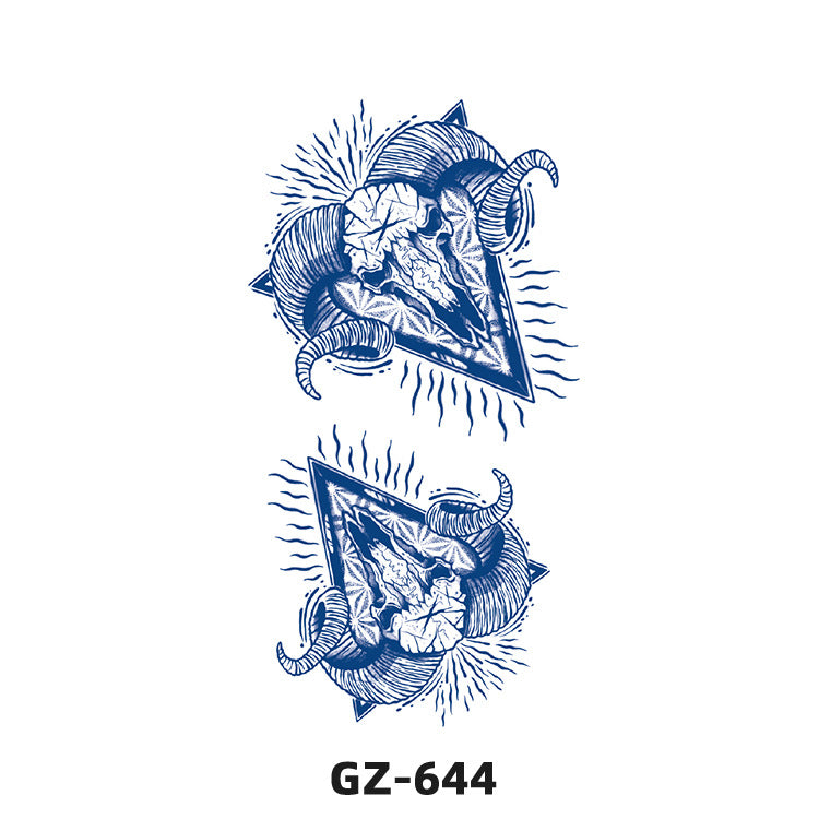Free shipping Tattoo Herbal Juice Tattoo Sticker Semi-Permanent Fresh Plant Long-Lasting Simulation Stickers Tattoo Waterproof Non-Reflective Men and Women
