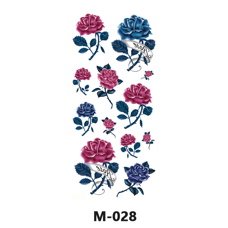 Free shipping Tattoo Factory Wholesale Tattoo Sticker Tattoo Men's and Women's Flower Butterfly Color Waterproof Tattoo Sticker Internet Celebrity Tattoo Sticker Paper