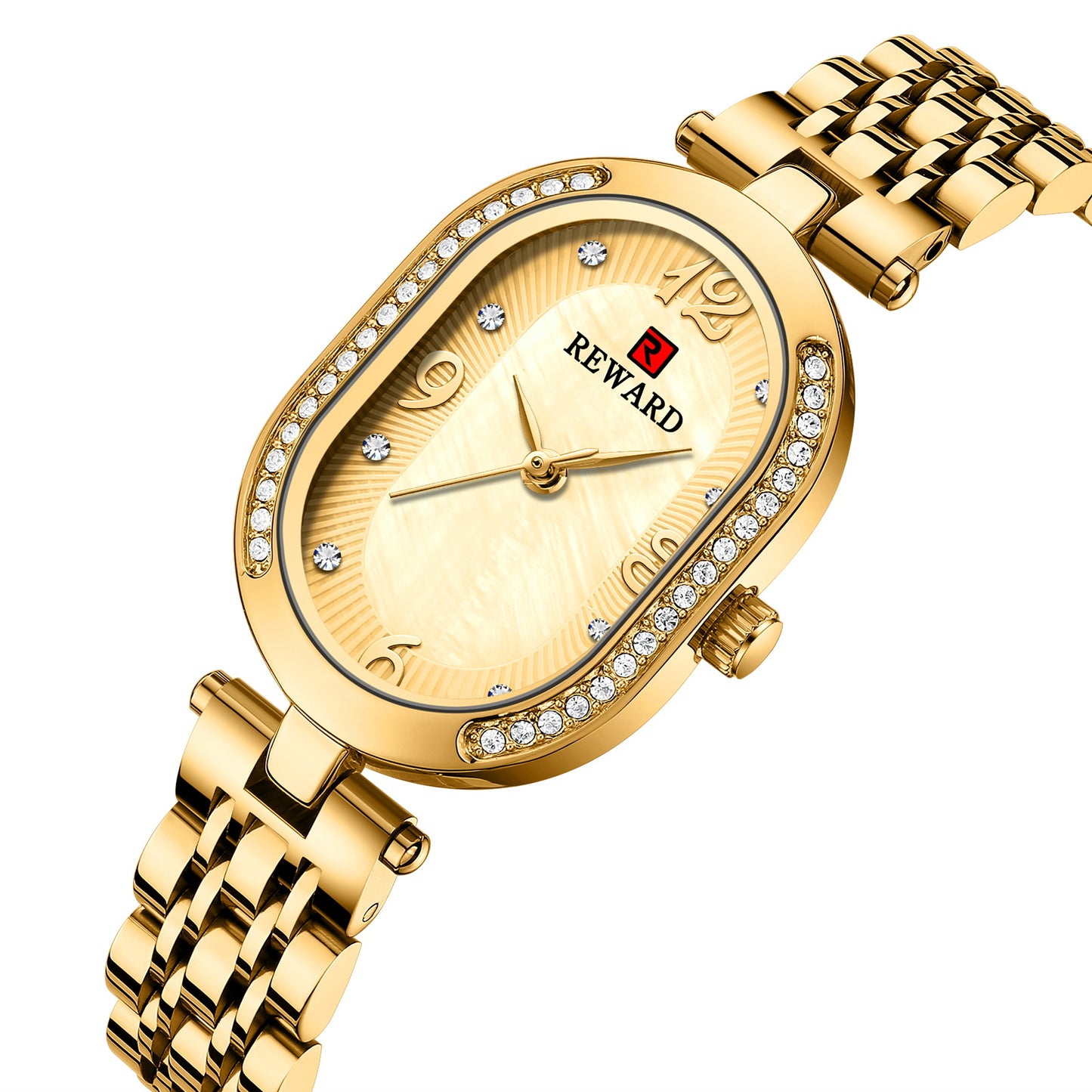 Fashion women's watchReward Elegant Lady Watch Diamond-Embedded Women's Quartz Watch Class II E-Commerce Network Red Women's Watch Direct Delivery