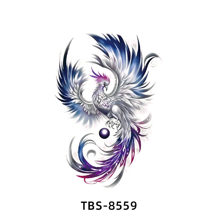 Free shipping Tattoo Small Full Arm Waterproof Tattoo Sticker Half Sleeve Arm Lion Animal Long-Lasting Cross-Border European and American Tattoo Sticker Paper Tattoo