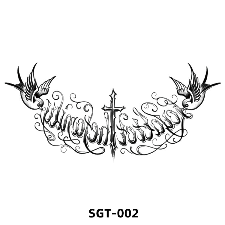 Free shipping Tattoo 2023 New Factory Wholesale Chest Paste Tattoo Sticker Back Tattoo Wings Big Picture Sticker Tattoo Sticker Back Sticker