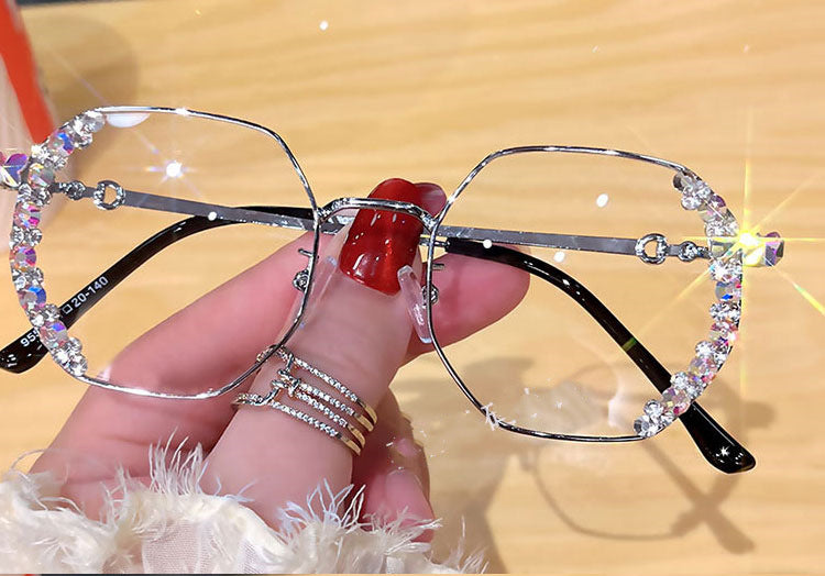 Women's fashion glasses 新款跨境防蓝光辐射平光镜无度数超轻眼镜女款高级感护目素颜神器