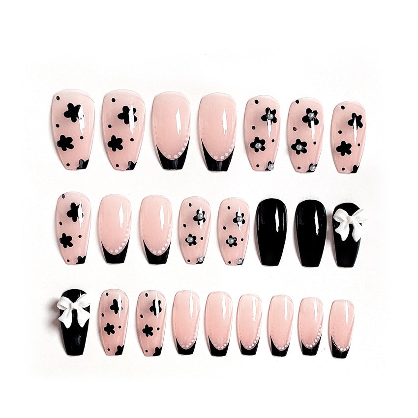 Fashion  nail Wear a Nail Stickers Nail Patch Fake Nails Detachable Bow Nail Tip Nail Sticker X14