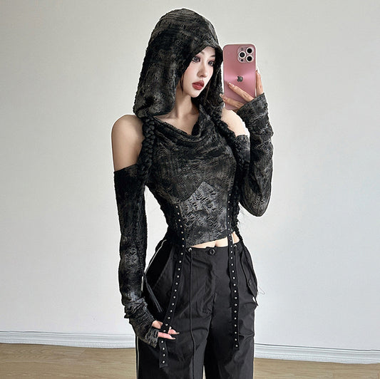 Free shipping  autumn and winter new women's clothing street fashion solid color sexy long-sleeved off-the-shoulder T-shirt tops