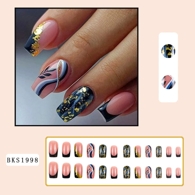 (Hand made nail) Nail pieces, wearing nail pieces, long cross-border nail products, fake nails, European and American wearing nail nails