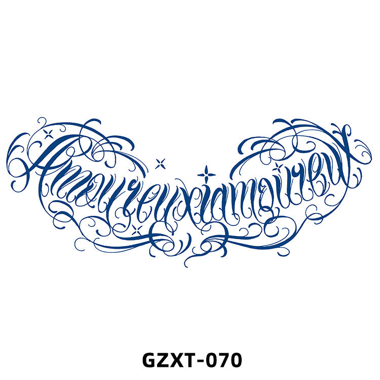 Free shipping Tattoo 2023 New Factory Wholesale Juice Chest Paste Tattoo Sticker Herbal Semi-Permanent Back Tattoo Wings Tattoo Sticker