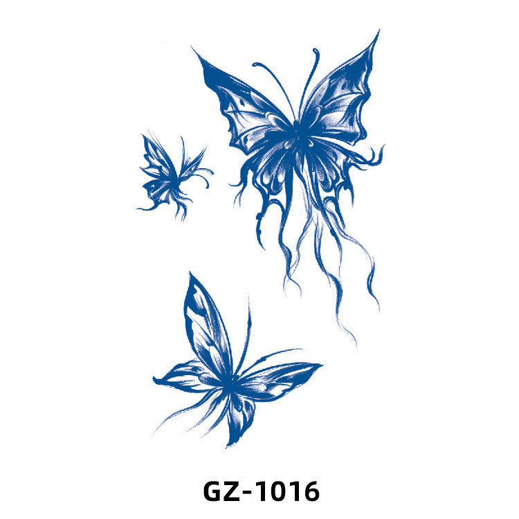 Free shipping Tattoo 2024 New Herbal Animal Tattoo Tattoo Sticker Semi-Permanent Pattern Half Sleeve Tattoo Waterproof Sweatproof Tattoo Sticker Paper