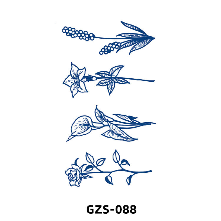 Free shipping Tattoo New Small Picture Tattoo Sticker Herbal Juice Tattoo Ins Fresh Semi-Permanent Tattoo Sticker Waterproof Sweat-Proof Stickers