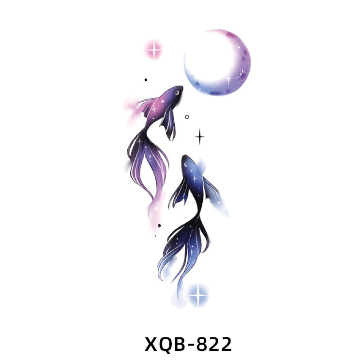 Free shipping Tattoo New Flower Arm Tattoo Sticker Waterproof Men's and Women's Small Arm Tattoo Tattoo Black and White Animal Tattoo Sticker Paper Factory Wholesale