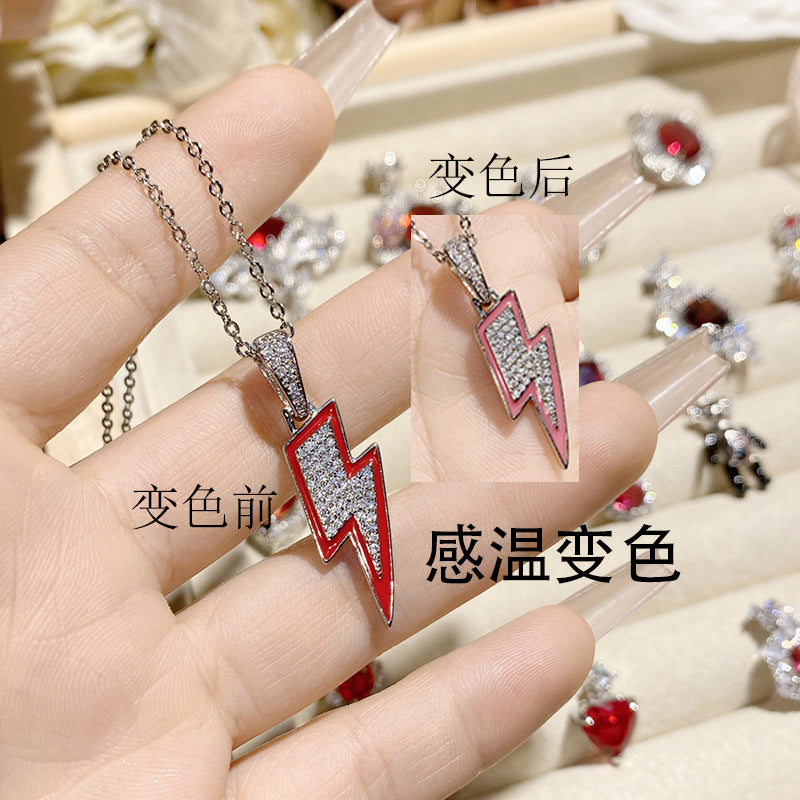 珠宝首饰山茶璀璨奢华彩宝仿红宝石项坠女 中世纪设计贵妇晚宴红刚玉吊坠