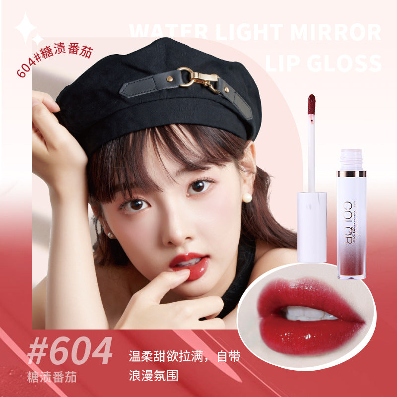 MANSLY晶透水光镜面口红唇釉唇彩持久显白不易沾杯秋冬轻薄滋润玻璃唇