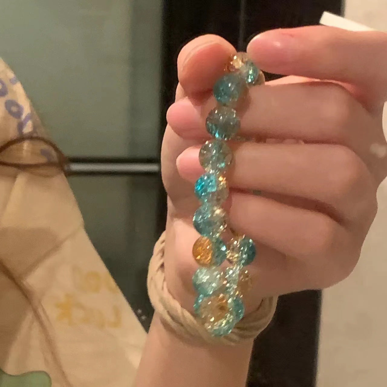 珠宝首饰多巴胺彩色陶瓷海星手链小众ins设计感手串闺蜜百搭diy手饰女批发
