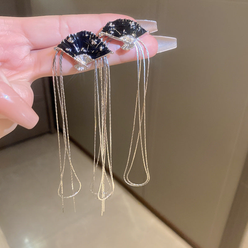 珠宝首饰新中式竹节水滴耳环古风简约小清新耳钩中小众气质汉服耳饰批发女