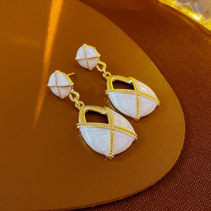 首饰耳环中古vintage复古银针耳环宫廷风小众耳钉耳坠高级感轻奢耳饰批发