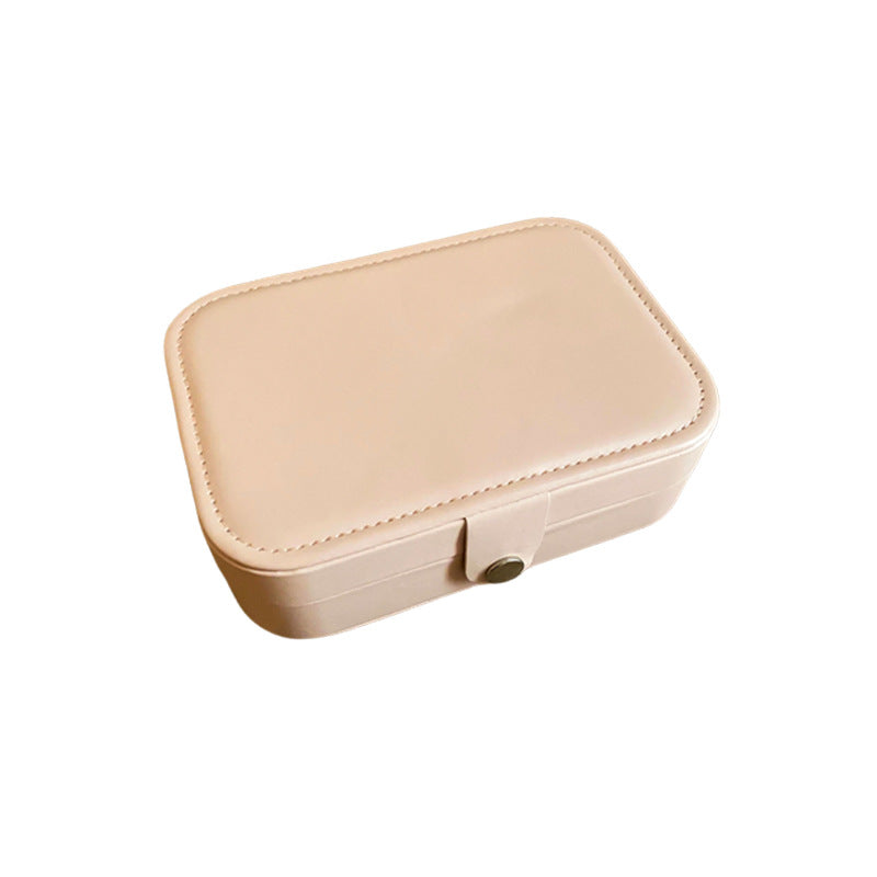 皮革高档首饰收纳盒时尚便携精致新品耳环耳饰项链手链饰品盒批发