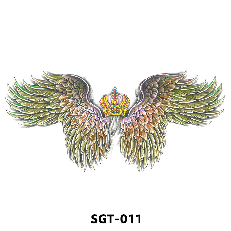Free shipping Tattoo 2023 New Factory Wholesale Chest Paste Tattoo Sticker Back Tattoo Wings Big Picture Sticker Tattoo Sticker Back Sticker
