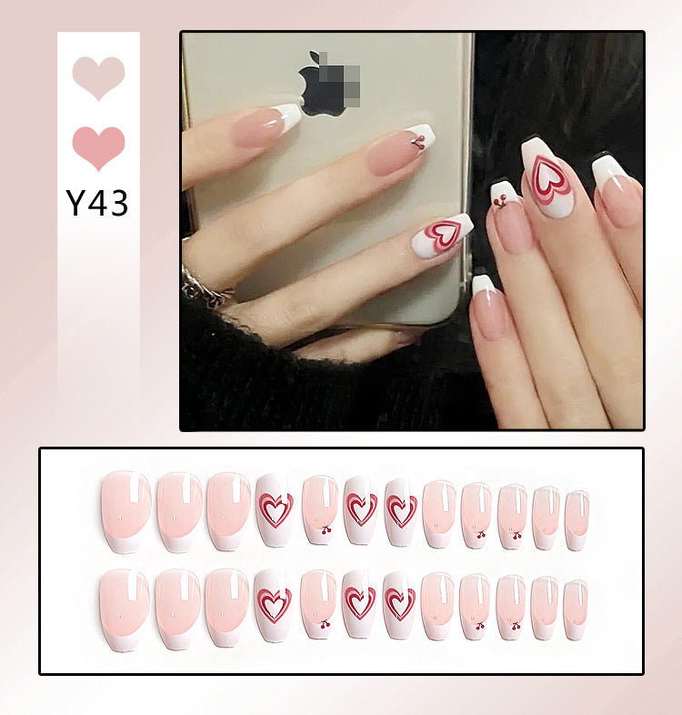 Fashion  nail Tina Manicure Long/Short Wear Manicure Popular Fake Nail Tip Finished Product Nail Tip Manicure Collection