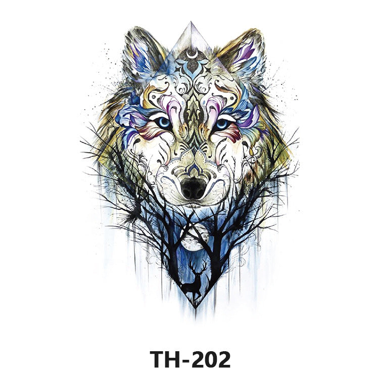 Free shipping Tattoo Factory Sticker Tattoo Tattoo Sticker Simulation Tattoo Sticker Paper Flower Color Water Transfer Stickers Sweatproof and Waterproof Direct Wholesale